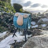 Ceramic Blue Ram Ornament