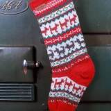 Walking The Dog Christmas Stocking