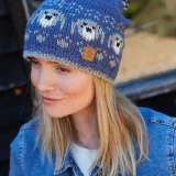 Pooch Dog Denim Bobble Beanie
