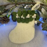 Mistletoe Stocking Christmas Decoration
