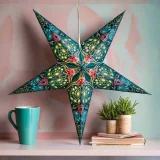 Damask Aquamarine Star Light
