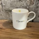 Yellow Cariad Mug