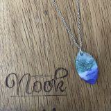 Acrylic Flat Oval Necklace