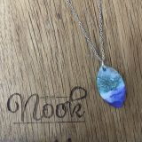 Acrylic Flat Oval Necklace