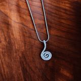 Textured Spiral Necklace
