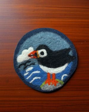 Circus of Puffins Coaster