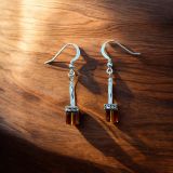 Orange Crystal Earrings