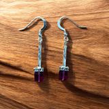 Purple Crystal Earrings