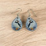 Ceramic Puffin Earrings