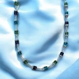 Blue And Green Crystal Necklace