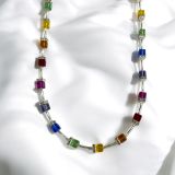 Rainbow Crystal Necklace