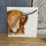 Highland Cow Card