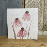 Pink Flower Watercolour Card