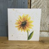 Yellow Flower Watercolour Card
