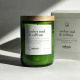 Amber Oud And Saffron Wine Bottle Candle