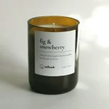 Fig And Snowberry Wine Bottle Candle