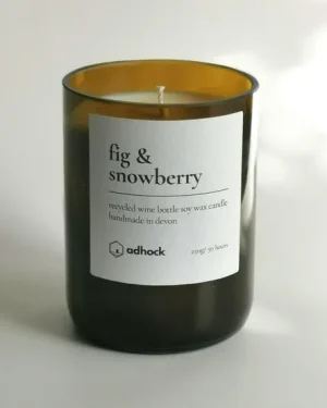 Fig And Snowberry Wine Bottle Candle