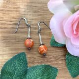Orange Jasper Earrings
