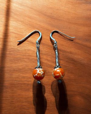 Orange Jasper Earrings
