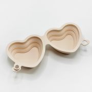 Pink Collapsible Heart Bowl