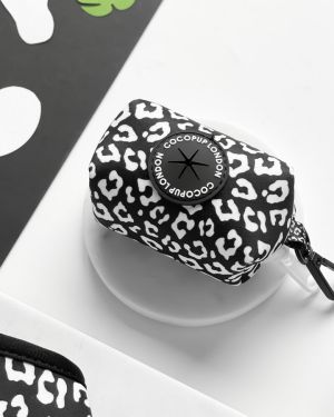 Black Leopard Poo Bag Holder