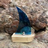 Clear Blue Glass Boat
