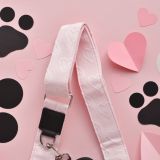 Baby Pink Heart Dog Walking Bag Strap