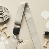 Brown Tweed Dog Walking Bag Strap