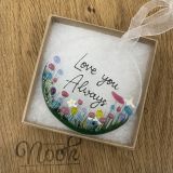Love You Always Glass Hanging