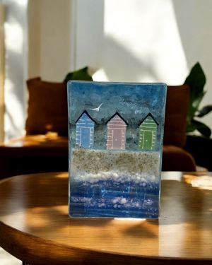 Beach Huts Tea Light Holder