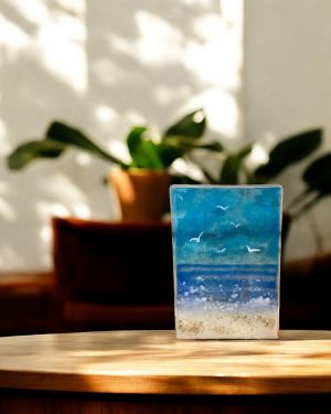 Sea And Gulls Tea Light Holder