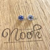 Blue Flower Studs