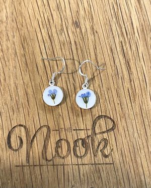 Blue Flower Earrings