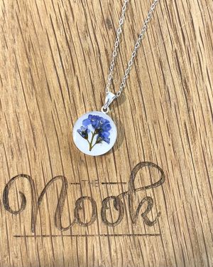 Blue Flower Necklace