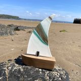 Turquoise Glass Boat