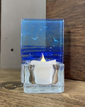 Sea And Gulls Tea Light Holder