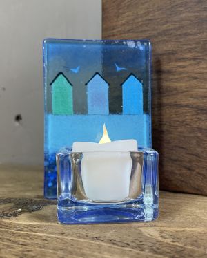 Beach Huts Tea Light Holder