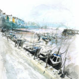 Tenby Harbour At Low Tide