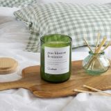Pear Blossom And Mimosa Wine Bottle Candle