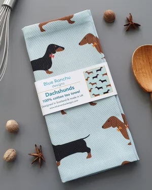 Dachshunds Tea Towel