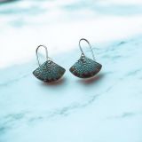 Copper Fan Earrings
