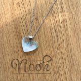 Acrylic White Heart Necklace