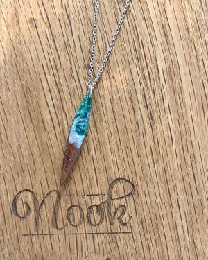 Acrylic Long Wooden Necklace
