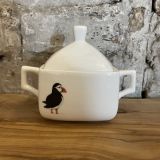 Square Puffin Sugar Pot