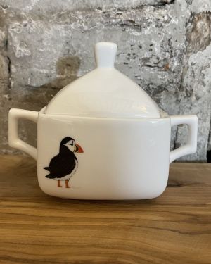 Square Puffin Sugar Pot