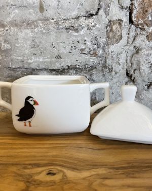 Square Puffin Sugar Pot