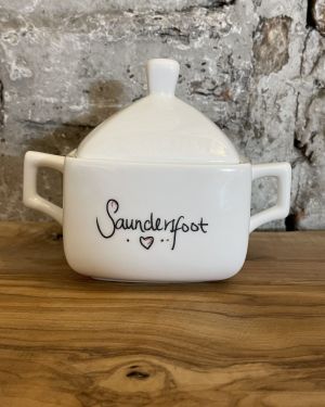 Square Saundersfoot Sugar Pot