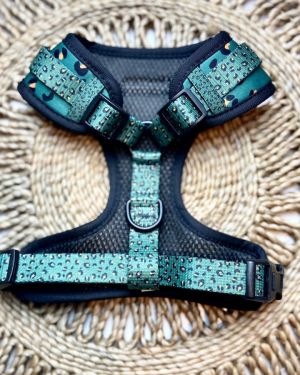 Khaki Leopard Neck Harness