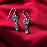 Welsh Dragon And Lovespoon Earrings