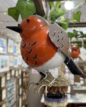 Handpainted Robin Tealight Holder